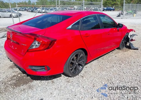 2019 Honda Civic Sport z USA, uszkodzony, nr VIN 2HGFC2F81KH583897